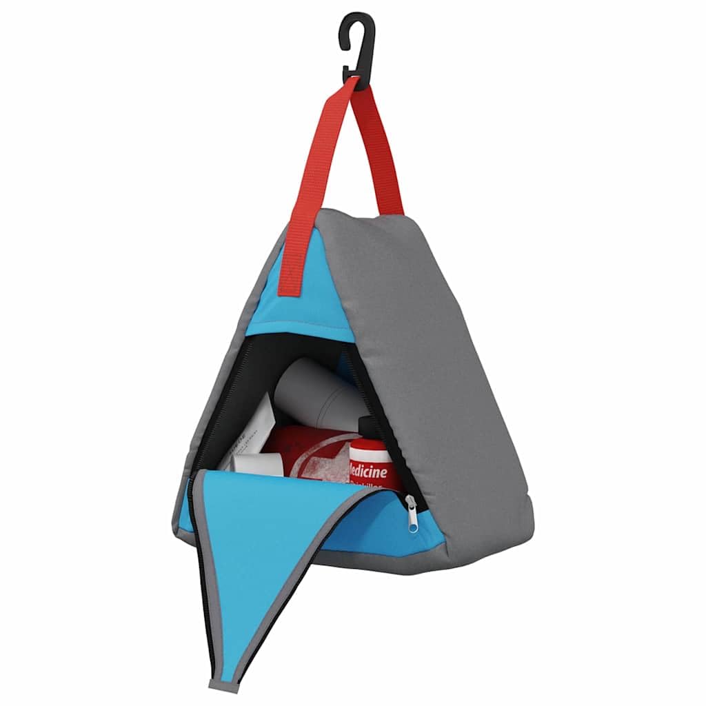 Aufbewahrungstasche 4er Set Grau Blau 24 x 16 x 24 cm Oxford Outdoor Camping Zelt Zubehör, leicht, langlebig, ideal für Trekking, Wandern, Festival und Bushcraft