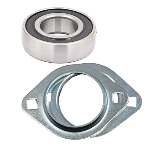 DINGGUANGHE CSPFL206 CS206+PFL206 CS206 Stamped Steel Housed Units Setscrew Locking 2-Bolt Flange Housing 1766206-2RS1 PFL206