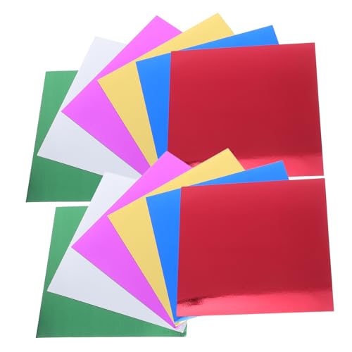 Papier cartonné miroir multicolore de 224 feuilles pour loisirs créatifs