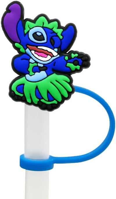 Miniatura 3 de Stanley - Tapa de paja de punto de dibujos animados para copa Stanley, cubierta de popote de silicona suave compatible con vaso de 30 y 40 onzas con