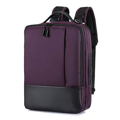 Preisvergleich Produktbild Herren Computer-Rucksack, Schultertasche, tragbar, dreifach verwendbar, Business-Rucksack, Studententasche, Reisetasche, violett