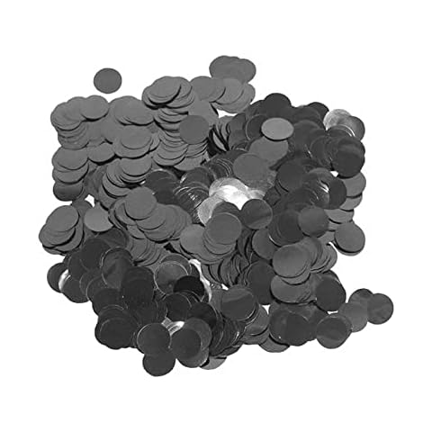 Black Foil Confetti,Round Tissue Confetti Table Confetti Dots for Party and Balloon Decorations,50g(1.76 oz), 1.5cm(0.6 Inch) Cover