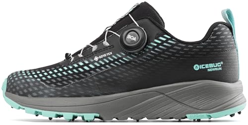 Icebug Womens NewRun BUGrip GTX Trail Running Shoe with Carbide Studded Traction Sole