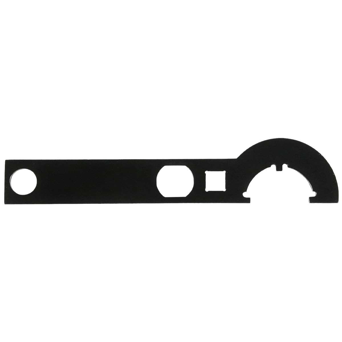 Muiltvoe Multifunctional Buffer Tube Nut Wrench Carbon Steel Armorer Wrench C Hook Spanner Slotted Spanner