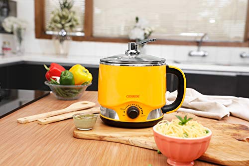 Image of Clearline 8-in-1 Multi-cook Kettle : Vibrant Yellow Colour - One Appliance : Multiple Function