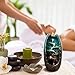 Ceramic Waterfall Backflow Incense Burner Incenser Holder Home Decor Aromatherapy Ornament Waterfall Incense Burner+ 100Cone Incense Free (Blue)