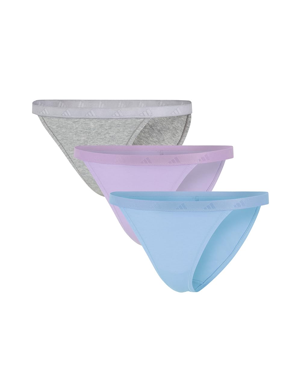 adidas Damen Bikini (3 Pack) - Sport Active Essentials Cotton - Slip - Bequeme Unterwäsche