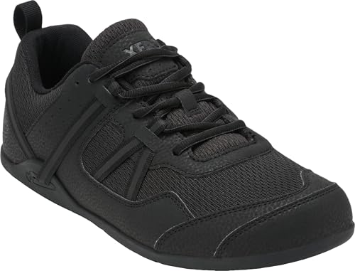 Xero Shoes Men’s Prio Barefoot Athletic Sneaker, Black, 9.5