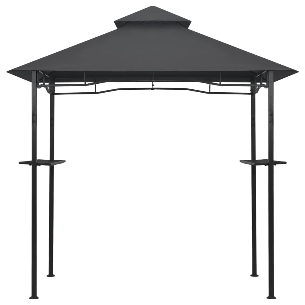 Gazebo Per Barbecue,Gazebo Giardino,Tende Per Gazebo Adatto Per Terrazze, Balconi, Piscine, Giardini, Campeggio, Eventi 240x150x255 Cm Antracite in Acciaio