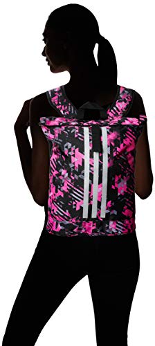 ADIDAS Bolsa de Esportes, multicor( preto/rosa/prata), S
