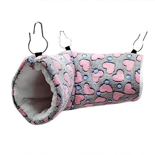 Kleintier-Hängematte, Weiche Und Warme Haustiere Hängematte, Tunnelröhre Spielzeug Für Ratten, Frettchen, Hängematte Zubehör Höhle Hängebett Hamsterkäfige Kleintierebett Röhren Tunnel