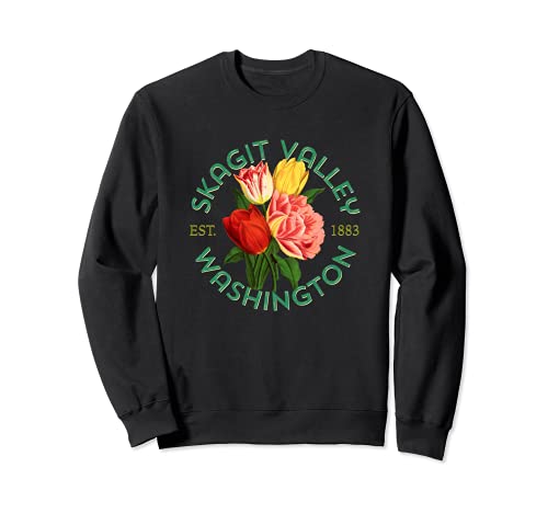 Skagit Valley Washington State Spring Tulipán Jardineros Florales Sudadera