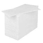 SUZZYVINE Paper Towel Linen Feel Disposable Guest Hand Towels for Bathroom,Dinner and Wedding,White Napkins Soft and Absorben,20×40cm,Pack of 100