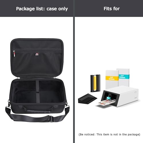 Image of FBLFOBELI Hard Storage Case Compatible with Liene PixCut S1 Color Sticker Printer & Die Cutting Machine, EVA Hard Carrying Case with Shoulder (Case Only) (Black)