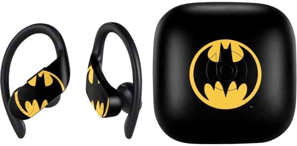 Skinit Decal Audio Skin Compatible with PowerBeats Pro - Officially Licensed DC Comics Batman Logo All Over Print Design