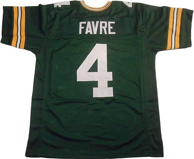 Brett Favre Green Jersey Adult Sizes Stitched Custom Football New No Brand/Logos