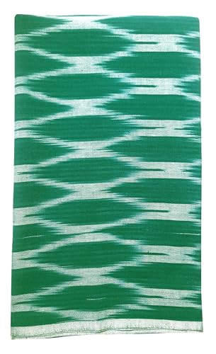 Image of Cotton Pochampally ikat unstitched blouse, Kurthi, long frock fabric material for women (1 meter, 2 meters & 3 meters)