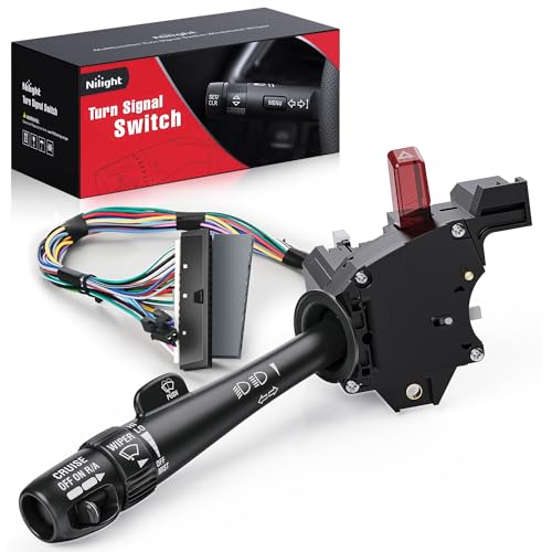 Image of Nilight Turn Signal Switch fror 1999-2002 Chevy Silverado Sierra 1500 2500 | Compatible with 2000 2001 2002 Suburban Tahoe GMC Yukon XL 2002 Avalanche Cadillac Escalade Windshield Wiper Switch