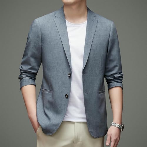 Blazer de printemps homme coupe ajustée veste décontractée et formelle