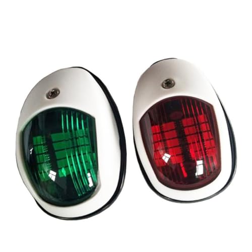 MUSISALY 2Pcs LED Navigation Light Lamp to White Abs Signal Light for Yacht Truck Trailer Van Easy Installation Suitable for Various Vehicles