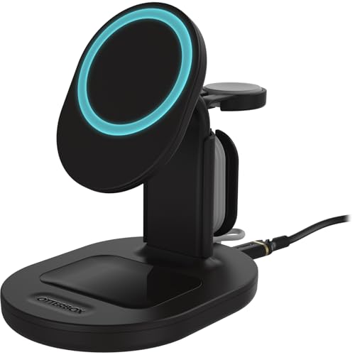 Image of OtterBox 3-in-1 Wireless Charging Station for MagSafe - Black