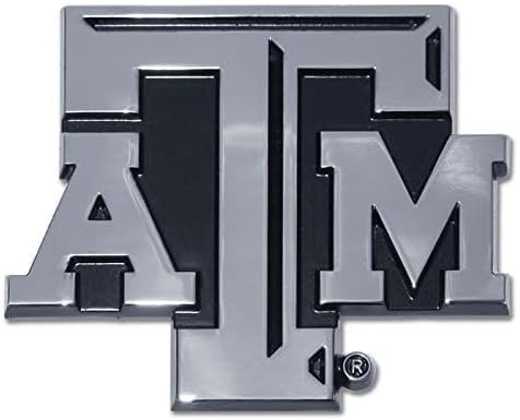 Texas A&M Metal Auto Emblem - Modern "Shadow" Design - Image 2