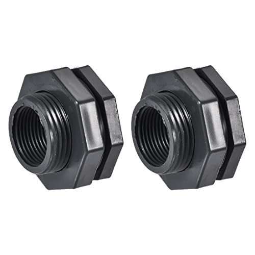 Tool parts Bulkhead Fitting - G3/4 Female - With Silicone Gasket - PVC - 2Pcs