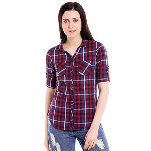 Image of PINACOLADA Women's Checkered Casual Shirt