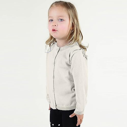 Toddler Girl Button Down Cardigan Sweaters Baby Boys Casual Cute Long Sleeve Sweaters Solid Color Crewneck Coat4