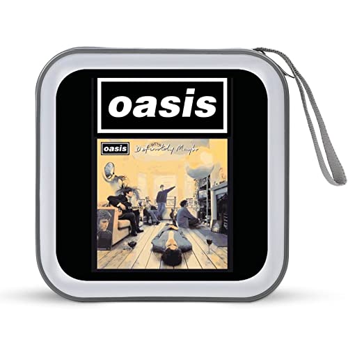 CDケース オアシス OASIS バンド DVDケース CD/DVD収納バッグ ディスクケース CD収納ボックス 40枚収納 Blu-rayケース メディアケース 両面収納 おしゃれ 防水 大容量 小型 持ち運び便利 薄型 ファスナー付 旅行 自宅
