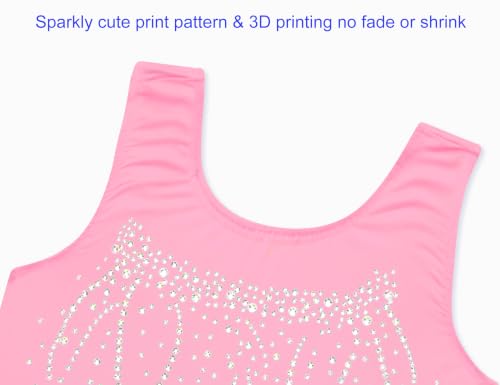 Image of Domusgo Gymnastics Leotards for Girls Sparkly One Piece Biketard Size 1-10Y