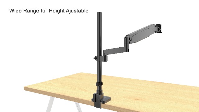 PUTORSEN Monitorhalterung Bis 45 Zoll – Höhenverstellbar, Schwenkbar, Für Flach- Und Curved-Bildschirme (max. 16 Kg)