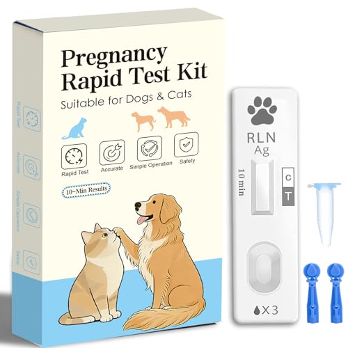1-Pack Dog & Cat Pregnancy Test Kit Accurate Blood Test for Early Reproductive Detection Fast Home Results Safe Health Monitoring for Pets & Vet Use