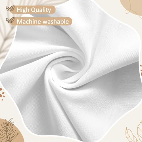 Image of Hahafelt White Scalloped Crib Skirt 28 inchx 52 inch with 14 inch Drop Pleated Dust Ruffle with Split Corners for Baby Boys Girls Soft 4-Sided Crib Bed Skirt Nursery Standard Toddler Bedding