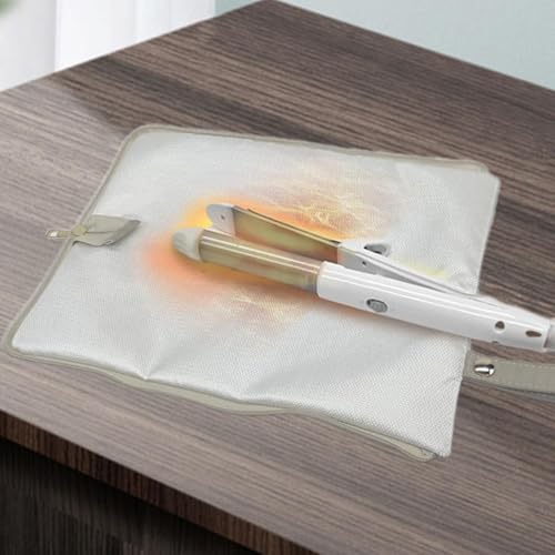 Kokiya Bolsa de armazenamento para modelador de cabelos, resistente ao calor, bolsa de nylon para mu