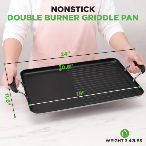 [NEW] $27.99 | NutriChef 24" Stove Top Griddle Pan - image 7