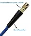 YOTOO Hybrid Air Hose, 1/4-Inch by 25-Feet 300 PSI Heavy Duty Air Compressor Hose, Lightweight, Kink Resistant, All-Weather Flexibility with 1/4-Inch Industrial Air Fittings and Bend Restrictors, Blue