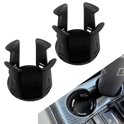 Surosha 2PCS Car Cup Holder Insert, Cup Holder Expander, Multifunctional Auto Drink Rack with Adaptive Clamp Arm, Auto Accessories Car Beverage Insert Adhesive Storage Rack for SUV, Sedan, Truck
