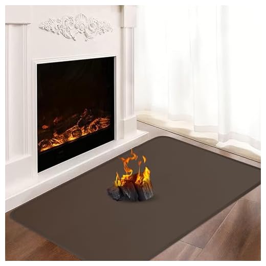 Alfombras ignífugas para chimeneas, 100 x 60 x 0,1 cm, almohadillas para estufa de leña, chimenea, interior y exterior, tapete para chimenea que protege los suelos de chispas y brasas