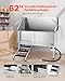 VEVOR Stainless Steel Dog Washing Station, Professional 62 inch Pet Grooming Tub w/Stairs, PE Water Filter Board, Faucet & Showerhead & Soap Holder Bathtub for Large & Medium & Small Pets (Left Door)