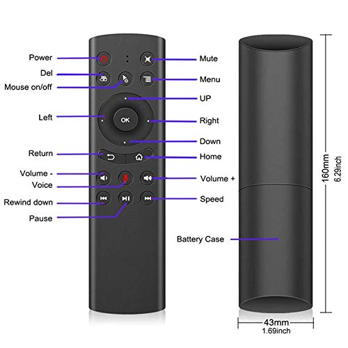 WeChip G20 Remote for Nvidia shield TV Control 2.4G Wireless Voice Control Sensing Air Remote Mouse for PC Android TV Box