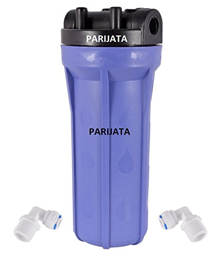 PARIJATA Big Blue Housing 10 inch for 25 Litres Water Purifier with 2 Elbow Connectors - Industrial Prefilter Housing for RO Systems - Compatible with CTO, GAC, Sediment Filters-image-14