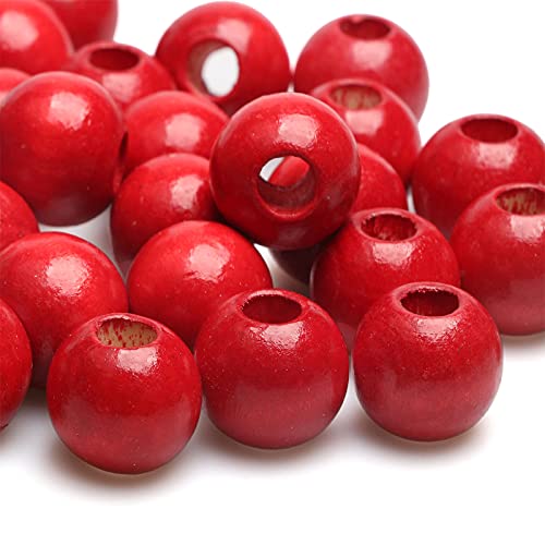 50 Perline In Legno Per Macramè E Fai Da Te - Bianche, 20mm Con Foro Grande 8mm - Ideali Per Collane, Bracciali E Decorazioni - 2