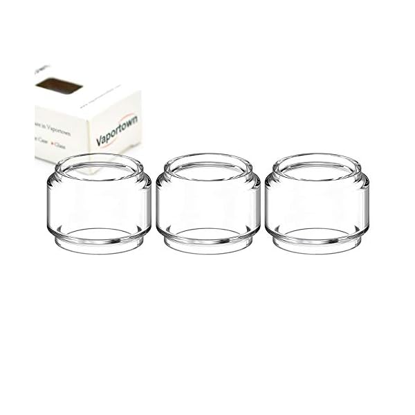 Vaportown Bulb Pyrex Ersatzglas für Horizon Sakerz Verdampfer Horizontech Sakerz Master Ersatz Glas Tank (3 Stück)