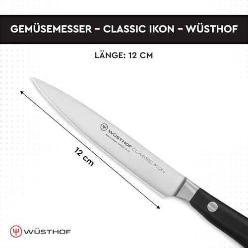Foto von WÜSTHOF Classic Ikon Gemüsemesser 12 cm, Schwarz