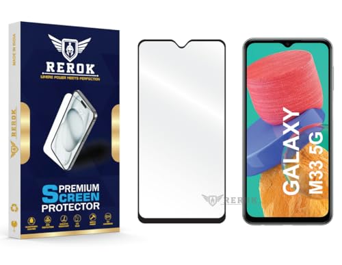 Image of Gorilla Tempered Glass Screen Protector Compatible with Samsung Galaxy M33 5G [Pack of 1] | Edge-to-Edge, Bubble-Free, Case Friendly, Easy Installation Kit
