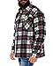 Produktbild Benk Holzfällerhemd Arbeitshemd Flanellhemd Jacke Kariert Thermohemd gefüttert 04 (Weiß, XXL)