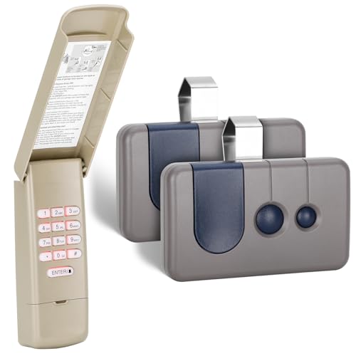 2 for Sears Craftsman Garage Door Remote 139.53680/HBW1255/139.53879/139.53859 for RED/ORANGE Learn Button (1997-2005)Green Button(1993-1995/1997)1 for Craftsman Garage Door Opener Keypad CMXZDCG440