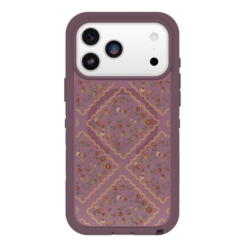 Image of OtterBox iPhone 17 Pro Max Defender Series Pro XT Clear Case - Dusk Reverie - Purple - Tough, Rugged & Durable iPhone Case, Snaps on MagSafe