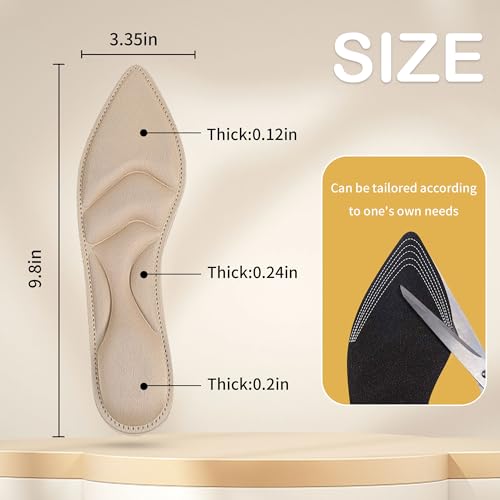 Plantillas para tacones altos para mujer, 2 pares miniatura 2